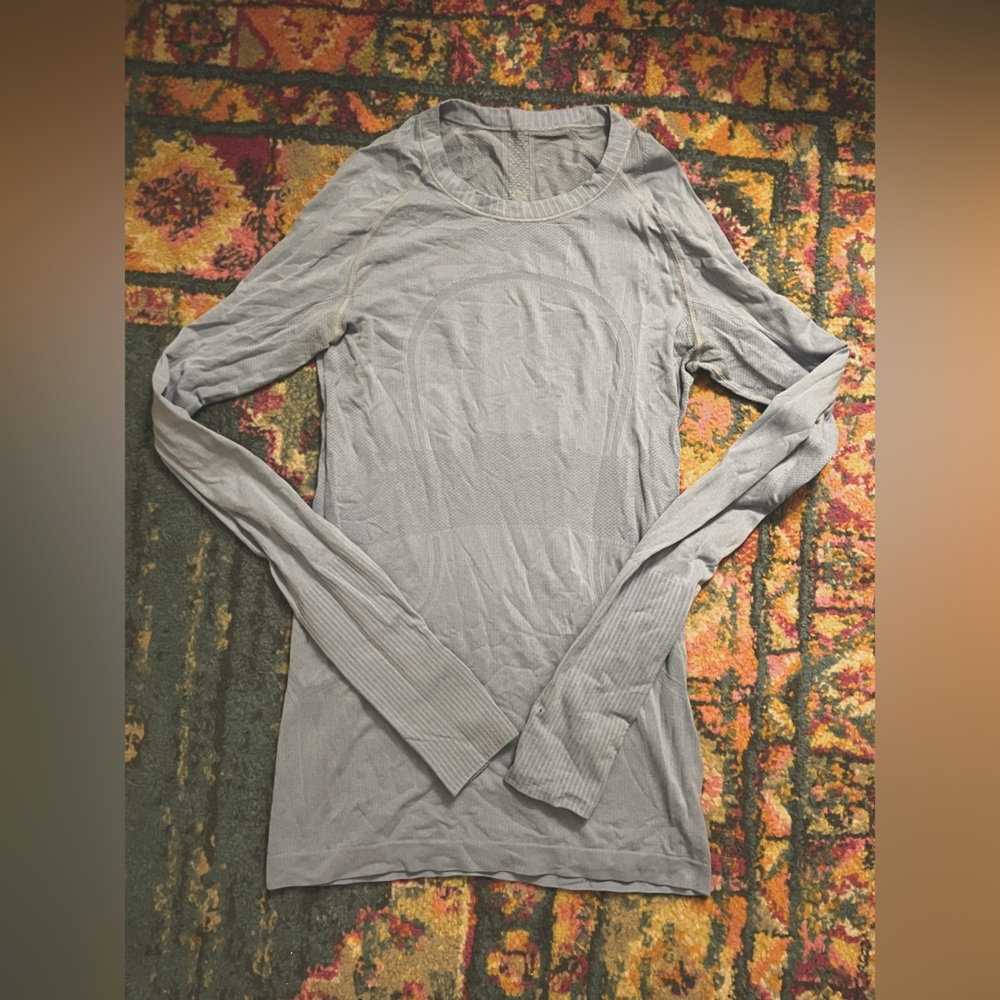 Lululemon baby blue Swiftly Tech Long-Sleeve Shirt